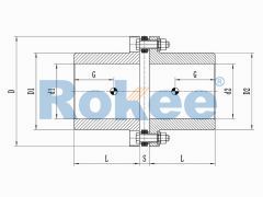 RLA Flexible Diaphragm Couplings,RLA Standard Single Diaphragm Coupling