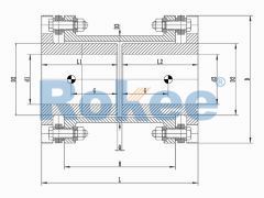 RLARD Lamina Couplings,RLARD Double Shaft Sleeve Reverse-mounting Diaphragm Coupling