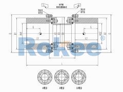 RLQU Improved Flange Quick Installation Diaphragm Coupling