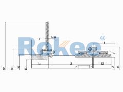 RODF Curved Tooth Couplings,RODF Split Brake Disc Drum Gear Coupling