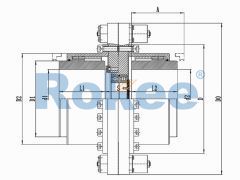 RODM Torsion Protection Drum Gear Coupling