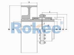 RODU Flexible Gear Couplings,RODU Brake Wheel Drum Gear Coupling