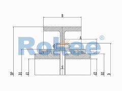 RODW Brake Wheel Drum Gear Coupling