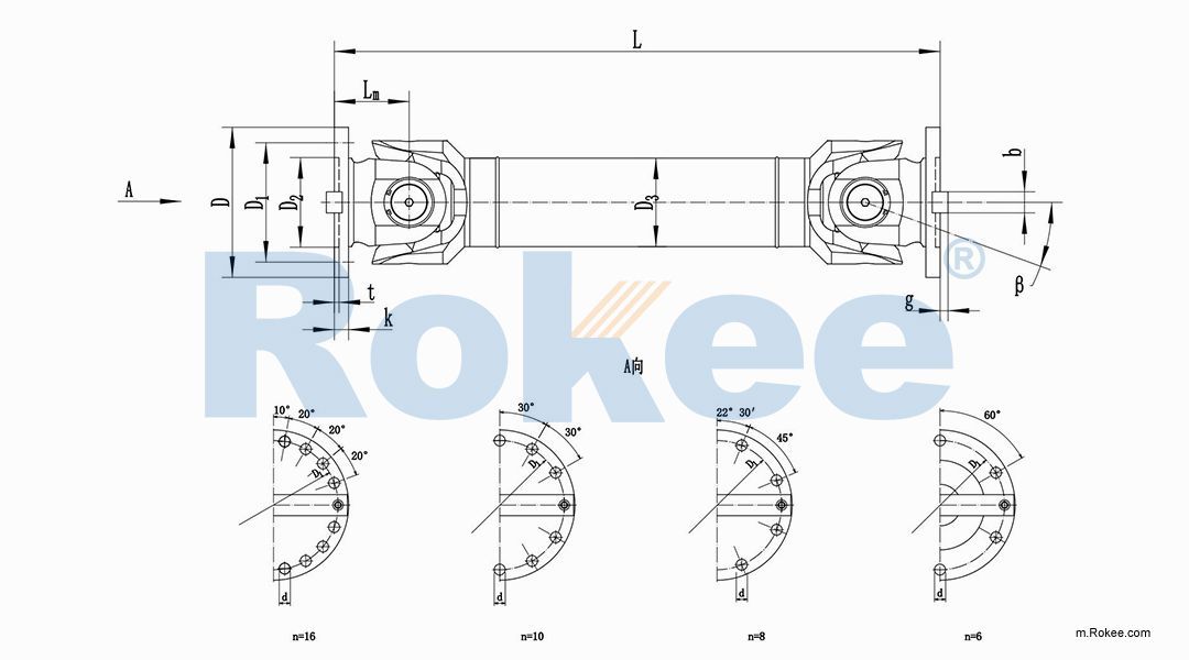 SWC-WH Non-telescopic Welded Universal Coupling