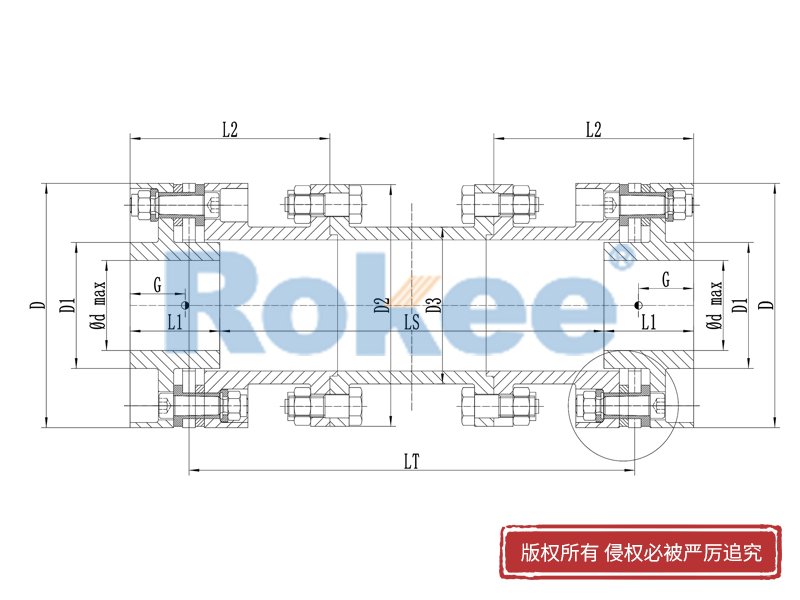 RLHD系列高速金属膜片联轴器