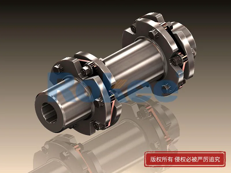 JMIIJ膜片联轴器,JMIIJ型(带中间轴不带沉孔)金属膜片联轴器