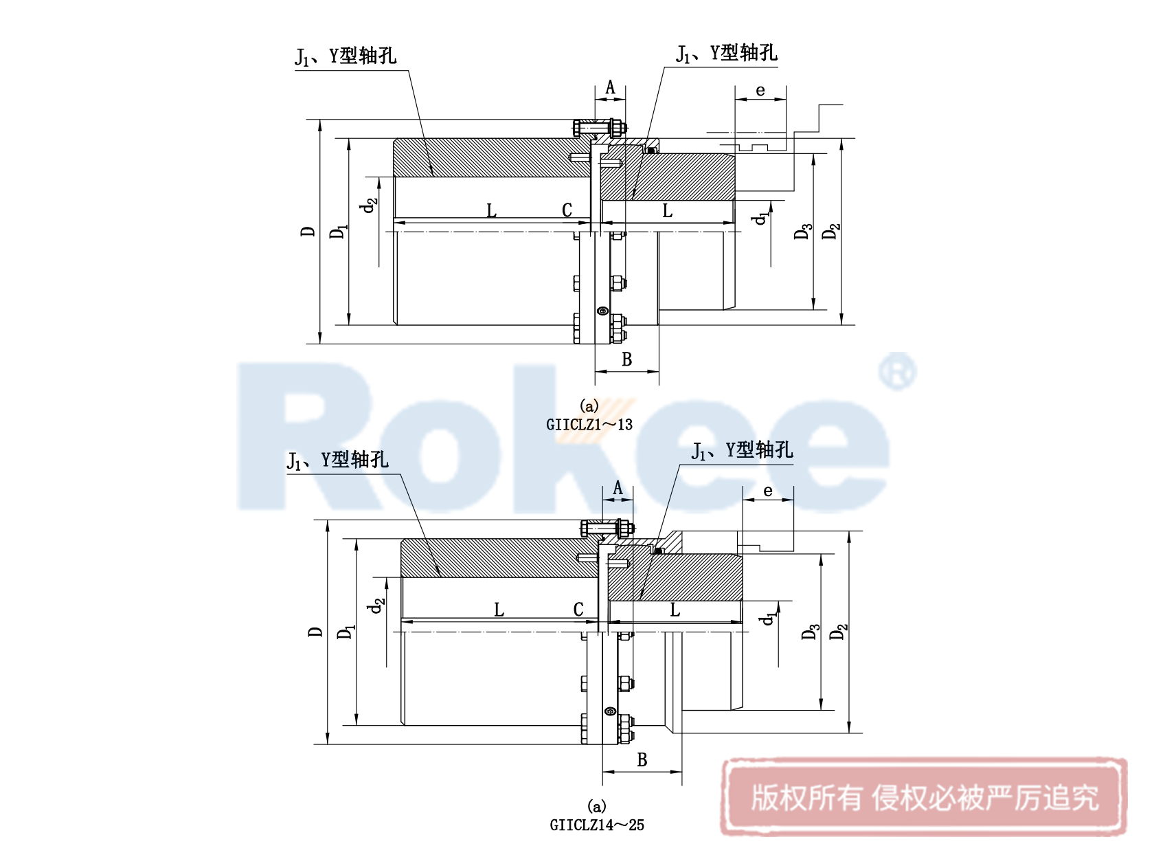 商水GIICLZ联轴器-GⅡCLZ型接中间轴鼓形齿式联轴器