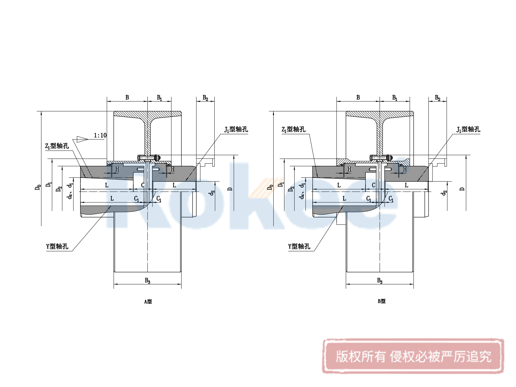 鸡西NGCL联轴器-NGCL型带制动轮鼓形齿式联轴器