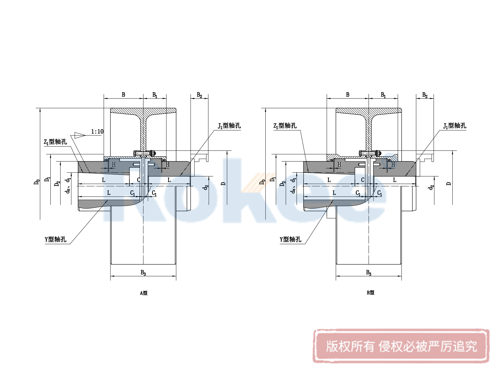 大连NGCL联轴器-NGCL型带制动轮鼓形齿式联轴器