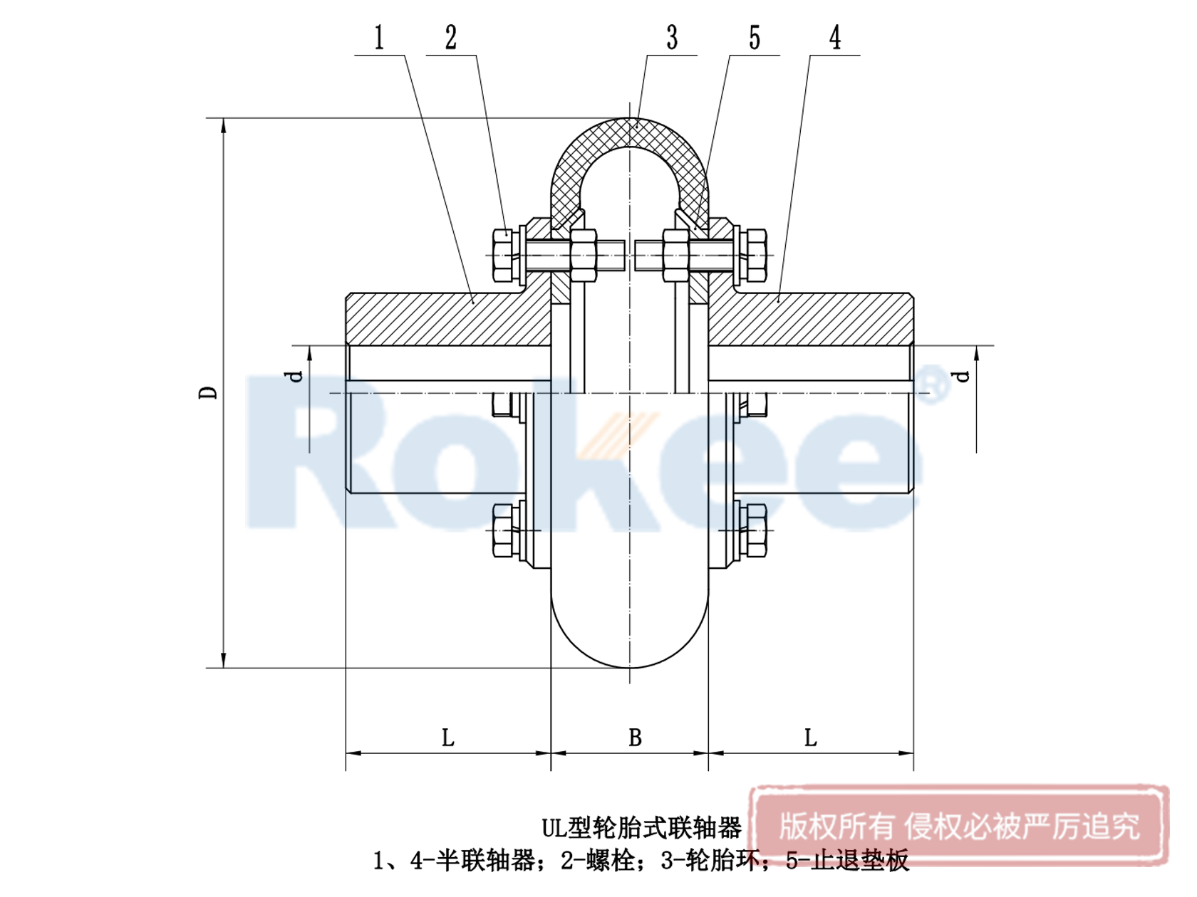 武义县UL联轴器-UL型弹性轮胎式联轴器